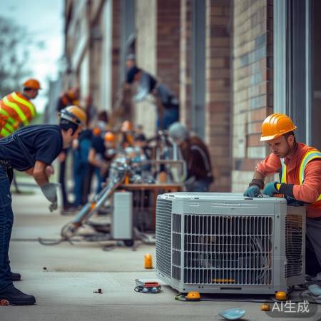 安装空调外机，按步骤保安全