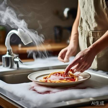 热水溶解面胶渍