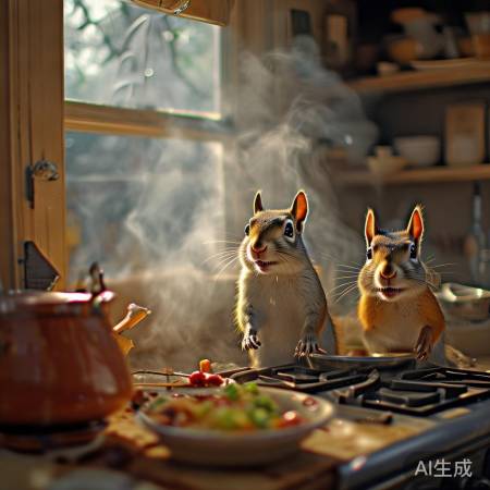 厨房油烟机漏油，小动物光顾