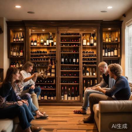 红酒柜摆放，舒适随心摆