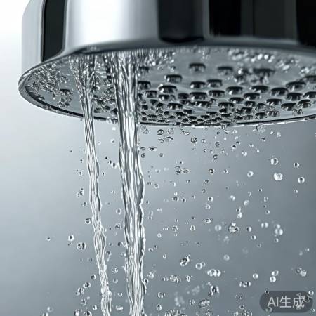 花洒黑点因水质杂质积累