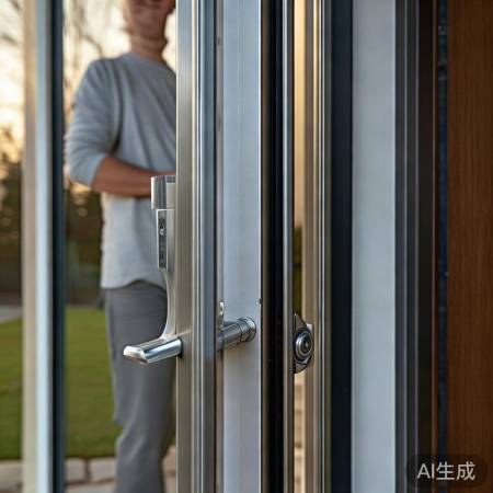 “防盗门缝隙,细节显安全”