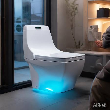 智能马桶，众人围观