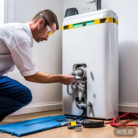 安装水箱,检查接口牢固