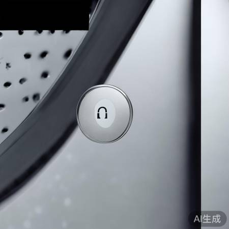 长按解锁，洗衣机开锁成功。