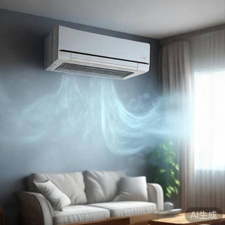 空调高处安装，降温均匀无直吹