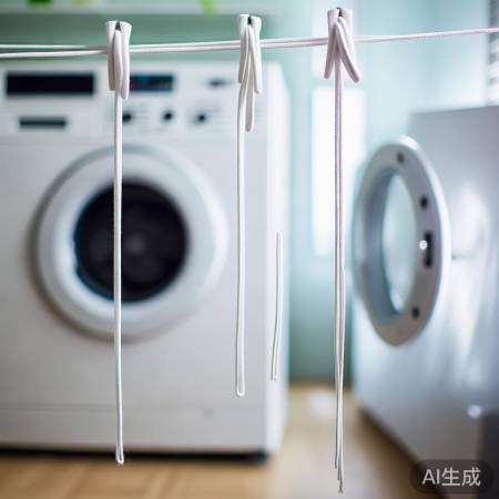“洗衣机洗鞋带,清洁又耐用”