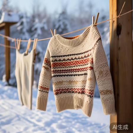 羊毛衫勿烘，自然晾干佳