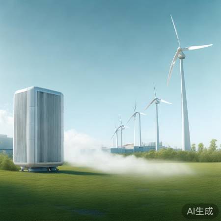 自然力量，空气清洁风能发电