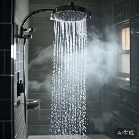 温暖水流享受中