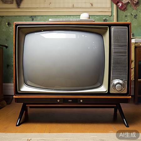 飞利浦复古电视机，稳重美感
