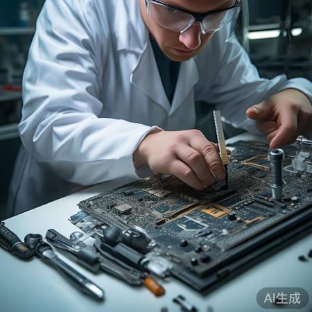 拆卸主板，拍照记录