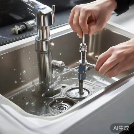 拆卸进水口螺丝