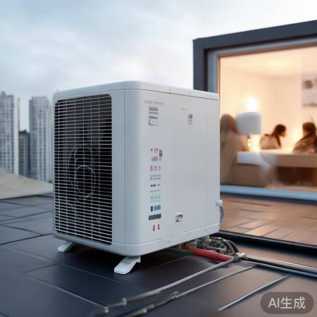 空气源热泵，安装便捷，恒温热水