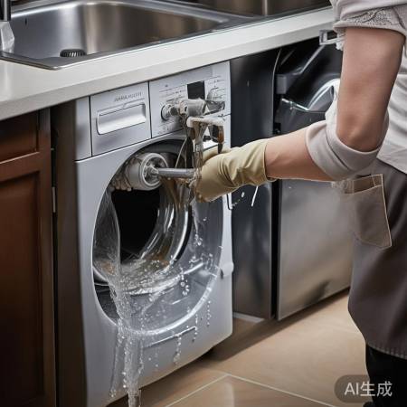 洗衣机排水口清理