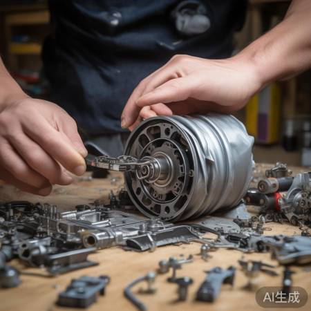 拆装电机，拼图式组装