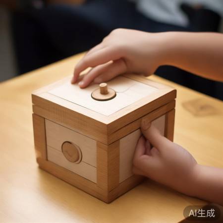 童锁解谜旋转按钮