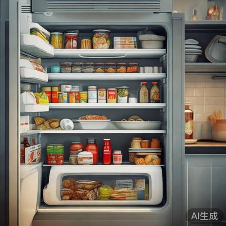 冰箱上方存食品，留空间通风防变