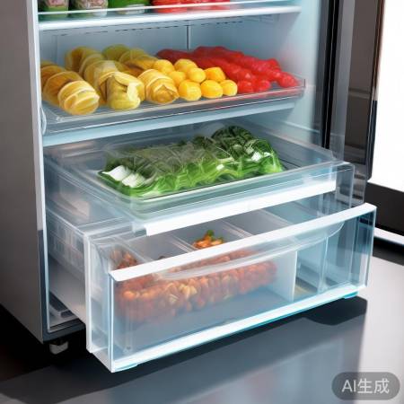 冷冻室分层实用，抽屉密封节能