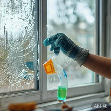 玻璃清洁，软布擦拭