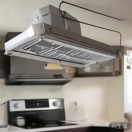 排风扇安装烟筒，功率匹配。