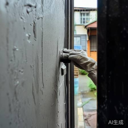 清洁门面,确保油漆牢固