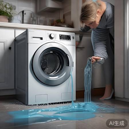 “揭秘滚筒洗衣机漏水”