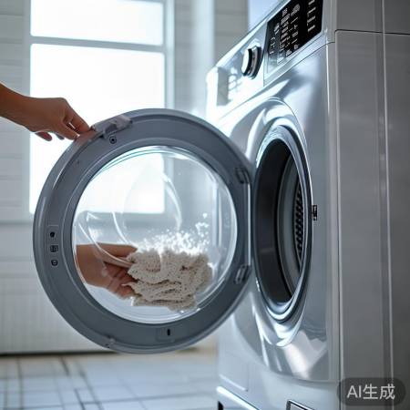 抖开衣物防缠绕,分批脱水防过载