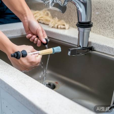 检查排水管,保障畅通