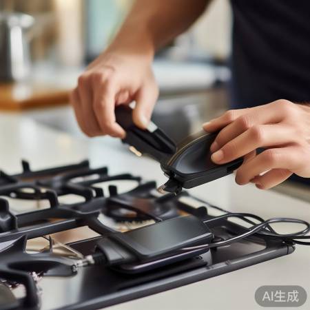 燃气灶充电简单如手机充电