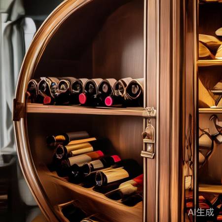 圆形红酒柜提升生活品质