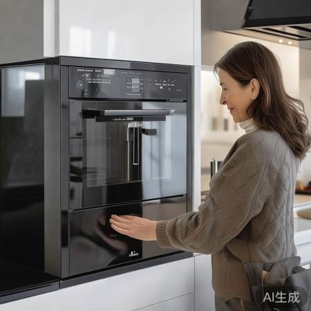 实体店体验美的集成灶