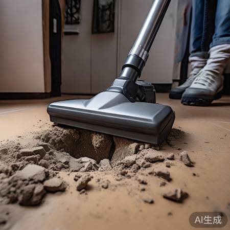 吸尘器轻松吸出堵塞物