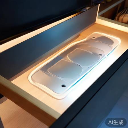 “消毒柜抽屉小灯，照亮收纳便捷