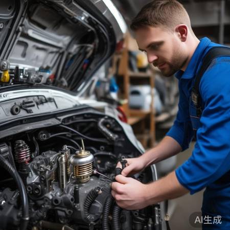 检查点火线圈接触