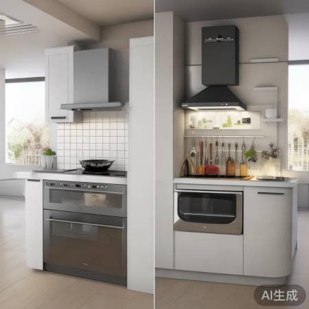 集成灶一体式，分体灶独立分装