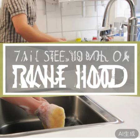 “热水溶解油污，清洗油烟机”