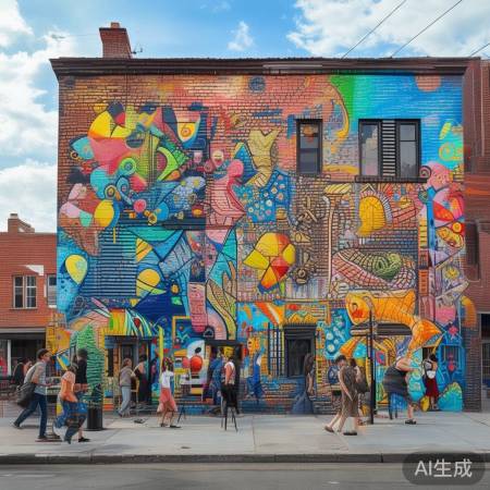 涂鸦门面，生活艺术态度