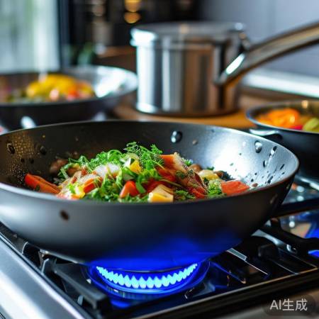煤气灶炒菜快入味