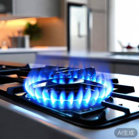 美的燃气灶，火力强劲，节能安全