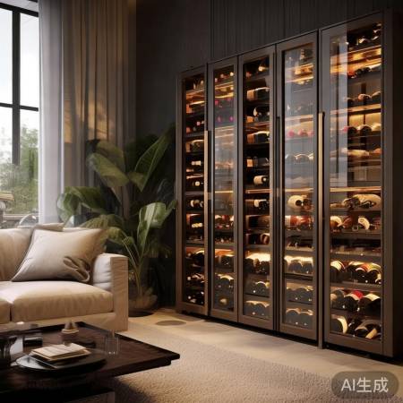家居亮点，红酒柜显眼位置