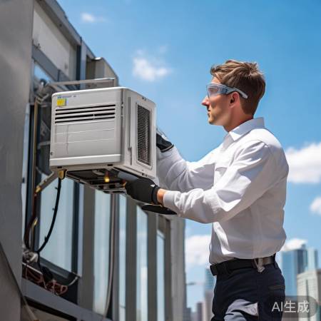 安装空调：技术活，挂稳电源排