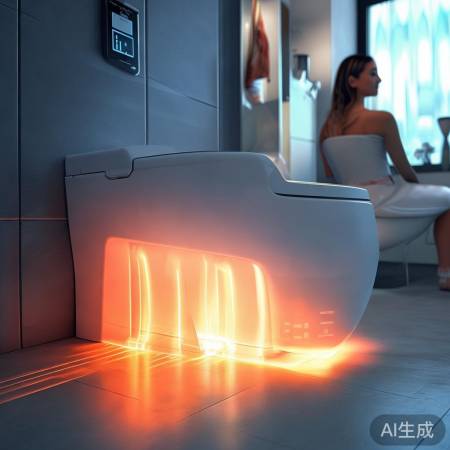 智能马桶快速加热，节能高效