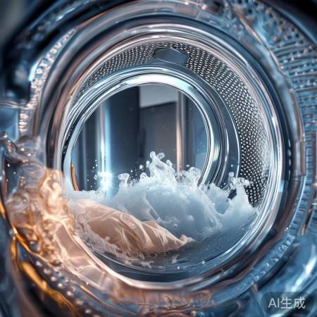 洗衣机波轮旋转清洁