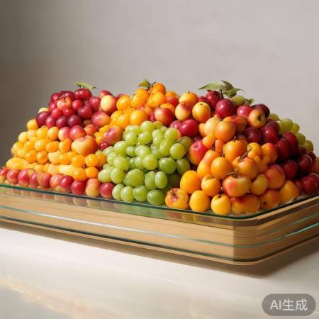 水果摆件，留白有设计