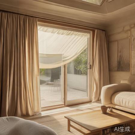 客厅增遮阳设施，享清凉时光