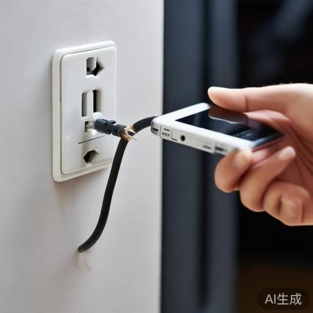 电源线松动导致无法充电