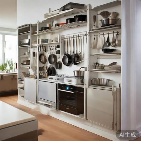 厨房集成灶墙挂式,空间利用巧