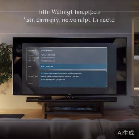 打开电视,设置无线网络