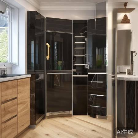 角落空间利器:冰箱鞋柜斜角装